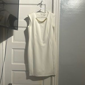 White Calvin Klein dress